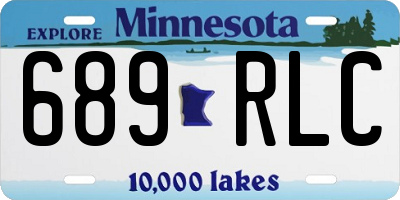 MN license plate 689RLC