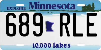 MN license plate 689RLE