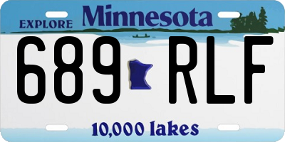 MN license plate 689RLF