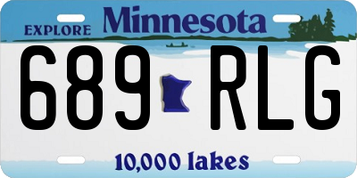 MN license plate 689RLG