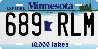 MN license plate 689RLM