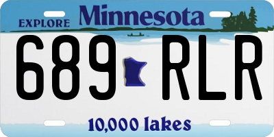 MN license plate 689RLR