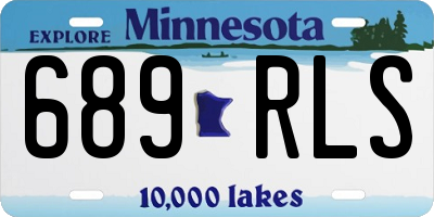 MN license plate 689RLS