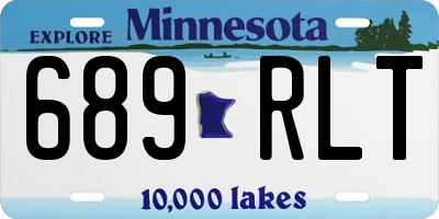 MN license plate 689RLT