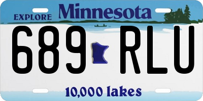 MN license plate 689RLU