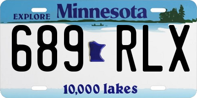 MN license plate 689RLX