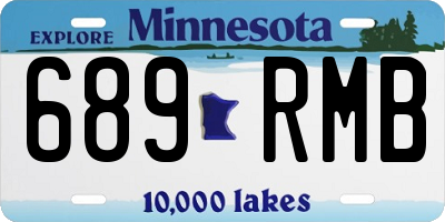 MN license plate 689RMB