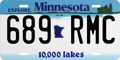 MN license plate 689RMC