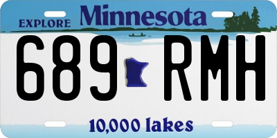 MN license plate 689RMH