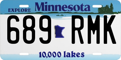 MN license plate 689RMK