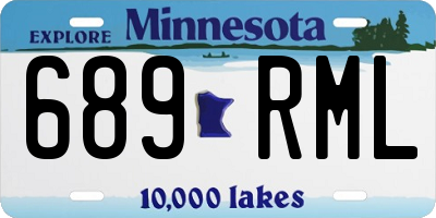 MN license plate 689RML