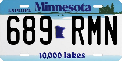 MN license plate 689RMN