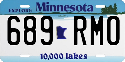 MN license plate 689RMO