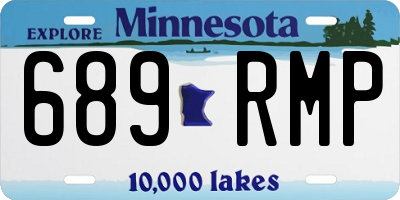 MN license plate 689RMP