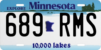 MN license plate 689RMS