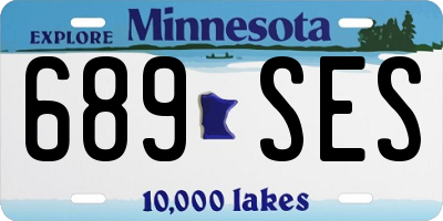 MN license plate 689SES