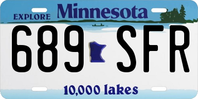 MN license plate 689SFR