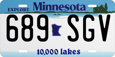 MN license plate 689SGV