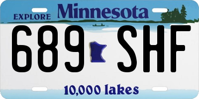 MN license plate 689SHF