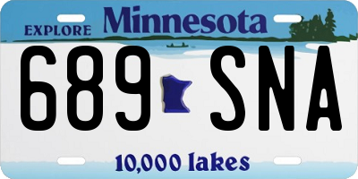 MN license plate 689SNA