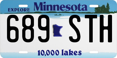 MN license plate 689STH