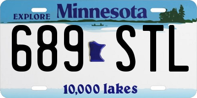 MN license plate 689STL