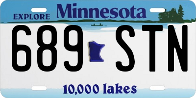 MN license plate 689STN
