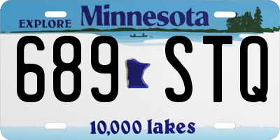 MN license plate 689STQ
