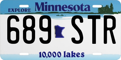 MN license plate 689STR