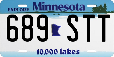 MN license plate 689STT
