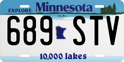 MN license plate 689STV