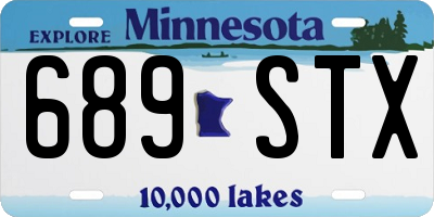 MN license plate 689STX