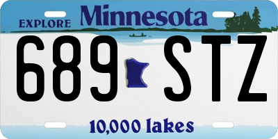 MN license plate 689STZ