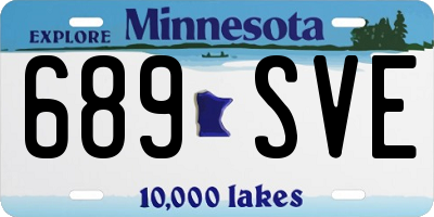 MN license plate 689SVE