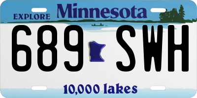 MN license plate 689SWH