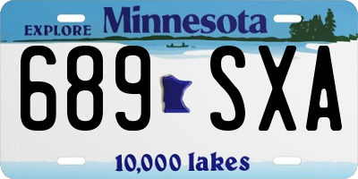 MN license plate 689SXA