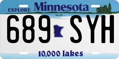 MN license plate 689SYH