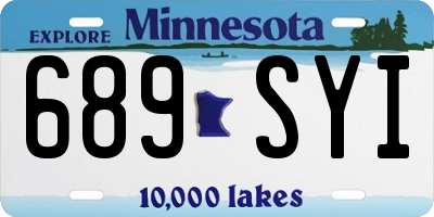 MN license plate 689SYI