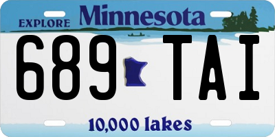 MN license plate 689TAI