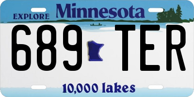 MN license plate 689TER