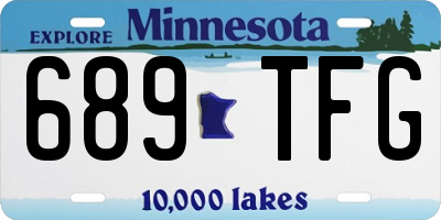 MN license plate 689TFG