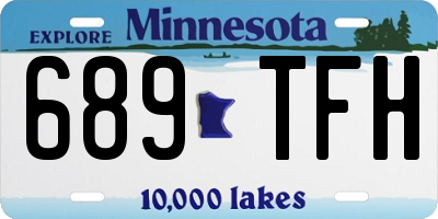MN license plate 689TFH