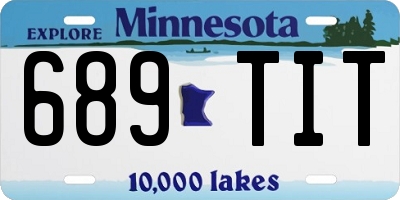 MN license plate 689TIT