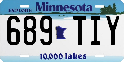 MN license plate 689TIY