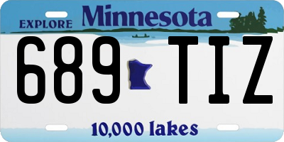 MN license plate 689TIZ