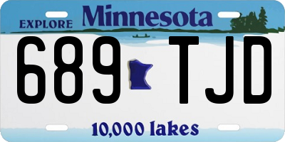 MN license plate 689TJD