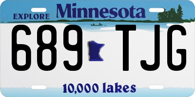 MN license plate 689TJG