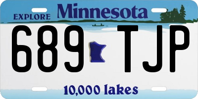 MN license plate 689TJP