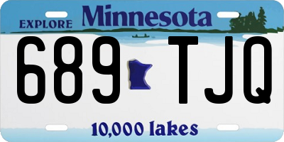 MN license plate 689TJQ