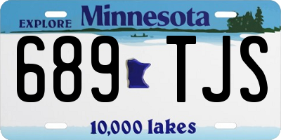 MN license plate 689TJS